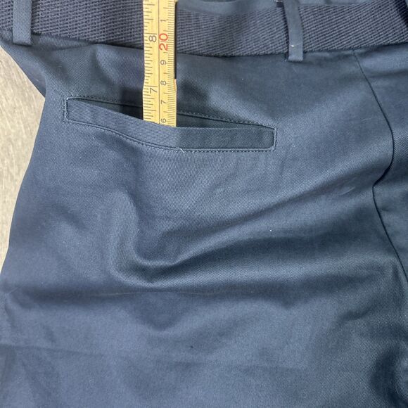 Savane Select Edition Mens Size 38 Shorts w Belt Blue Flat Front- NEW- 9” Inseam - Picture 14 of 16